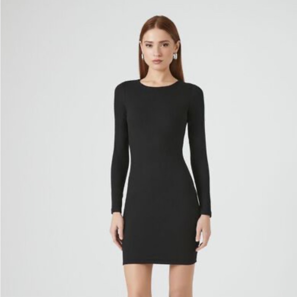 Long sleeve mini dress